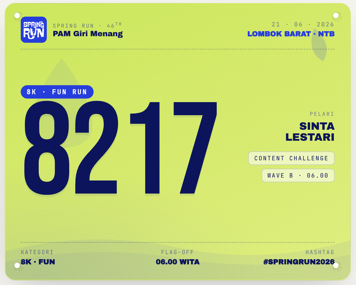 BIB 8K Spring Fun Run